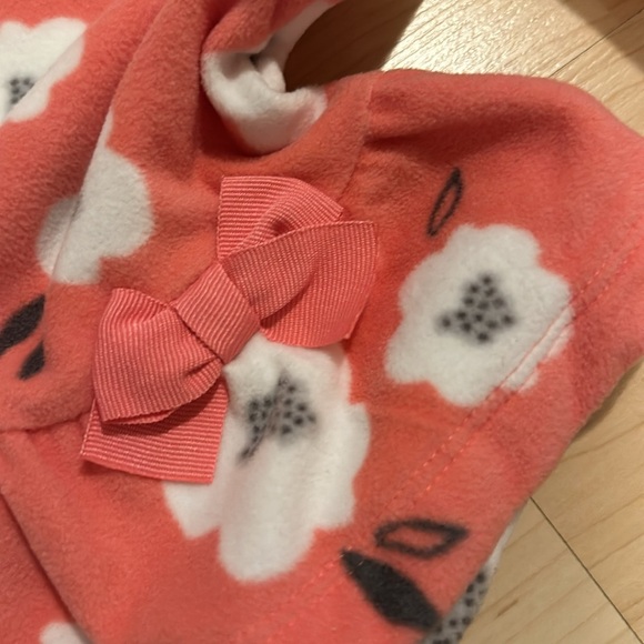 Carter’s Baby Girl Fleece Floral Top 12M - Picture 4 of 5